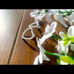 Pearl heart earrings